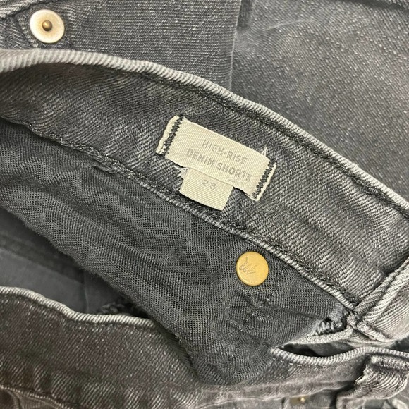 Madewell black washed Denim Shorts High‎ rise 28 - Picture 5 of 6